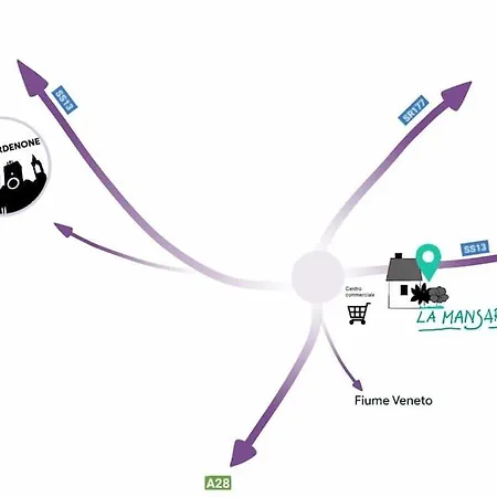 La Mansarda Apartman Fiume Veneto